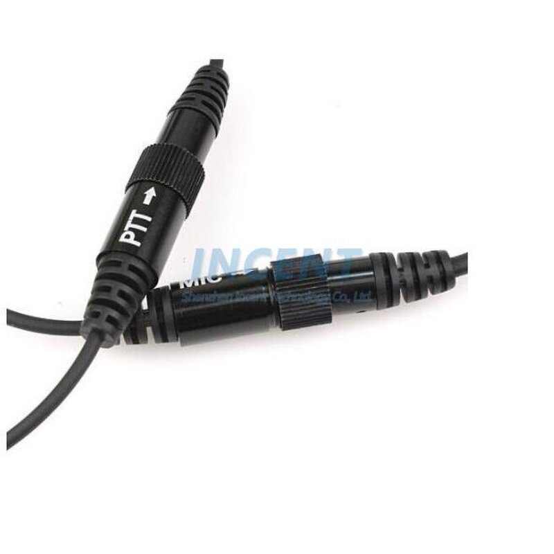 Helm Headset Manufacturer - 2 Pin PTT Headphone for Walkie Talkie Kenwood Baofeng Puxing Radio Ham Radio