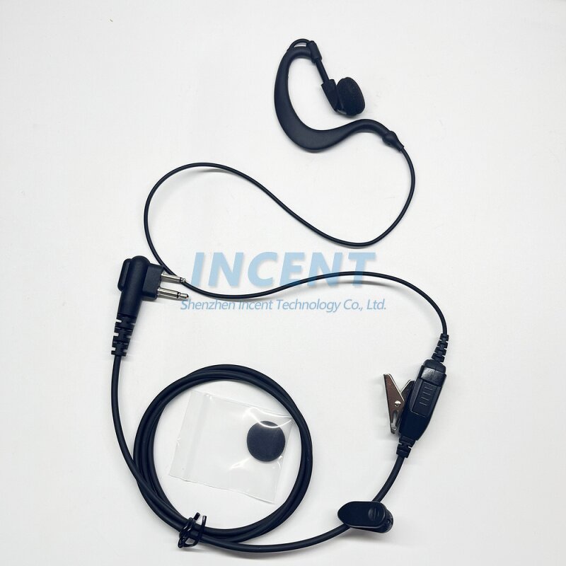 Radio Earphones Manufacturer - Kenwood Wired Music Soft Rubber Earhook Earpiece Replacement 3.5mm Interface