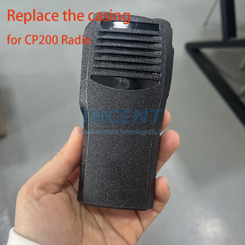 Two Way Radio Case Manufacturer - Black Front Housing Casing 4 Channel Replacement Refurbish with Knobs for CP200 CP040