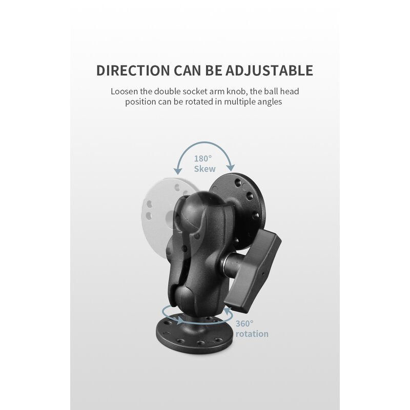 Double Socket Arm Manufacturer - 9cm Standard Short Length for C Size 1.5" Ball Base