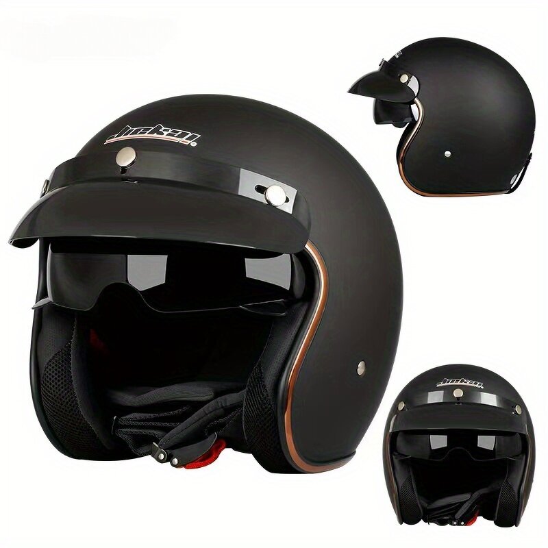 Motorcycle Helmet Manufacturer - Open Face Half Coverage Dual Visors Wireless Earphone