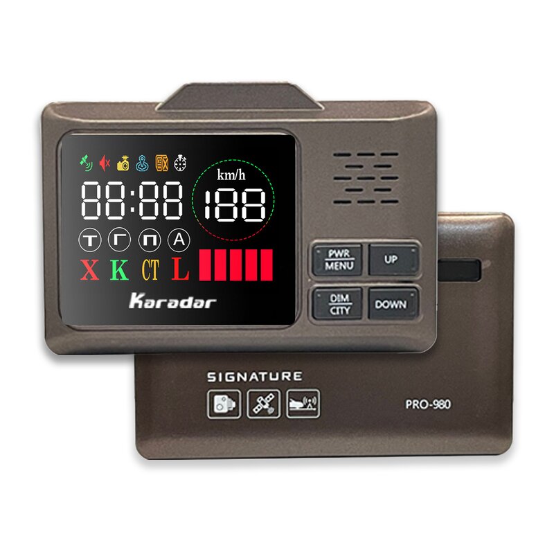 Mini GPS Speed Radar Detector Manufacturer - Russian Voice Alert LED Screen 1 Year Warranty