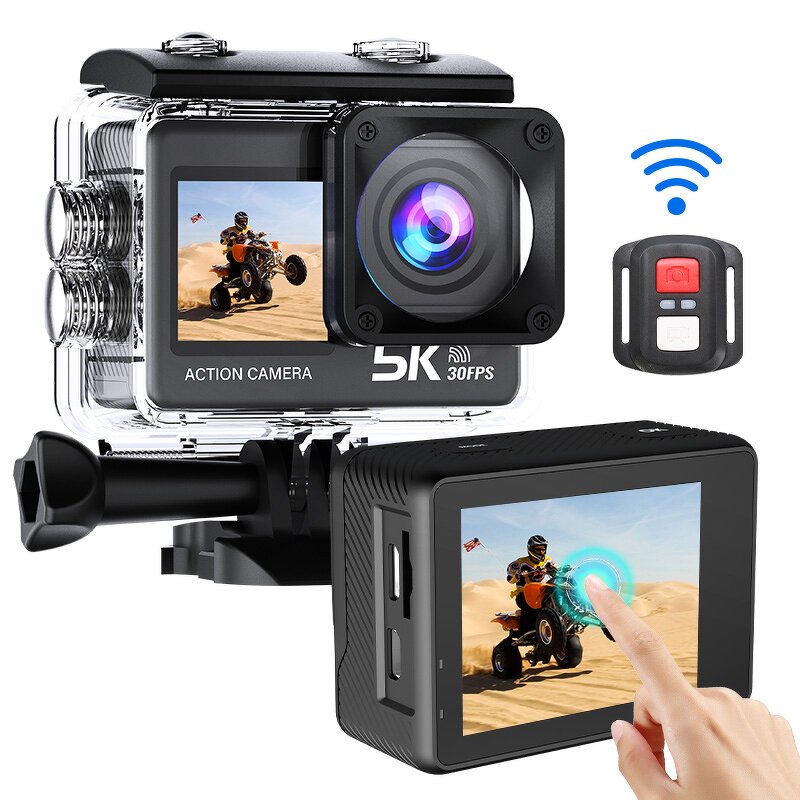 Action Camera Manufacturer - Waterproof Wifi Touch Screen Real 4K 5K 30fps 60fps Selfie