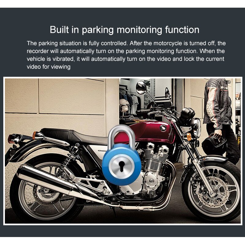 Motorcycle Recorder Camera Manufacturer - 3" 720P HD DVR IP67 Waterproof Night Vision