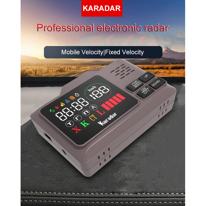 Radar Detector Manufacturer - Signature LED Display with GPS Anti-Radar for Russian Market