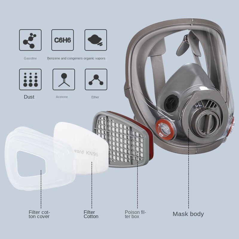 Gas Mask Manufacturer - Effective Dust and Smoke Prevention 6800 Full Cover Protection