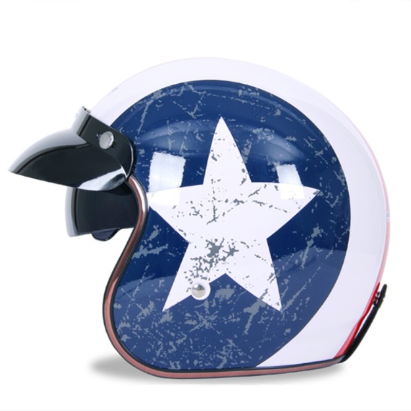 Motorcycle Helmet Manufacturer - Open Face Half Coverage Dual Visors Wireless Earphone