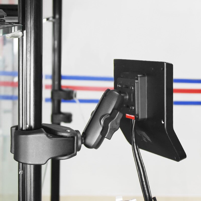 Vehicle Mount Manufacturer - Round Tube Tough-Claw Quick Release with 1" Ball Head