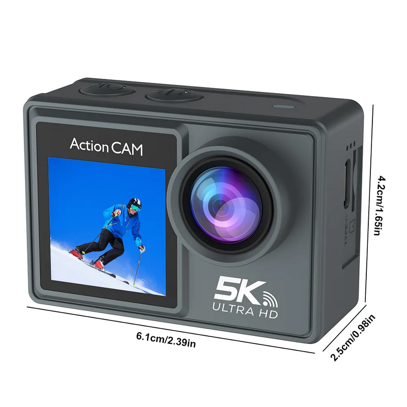 Action Camera Manufacturer - 5K UHD WIFI EIS 30FPS Super Night Vision Touch Screen