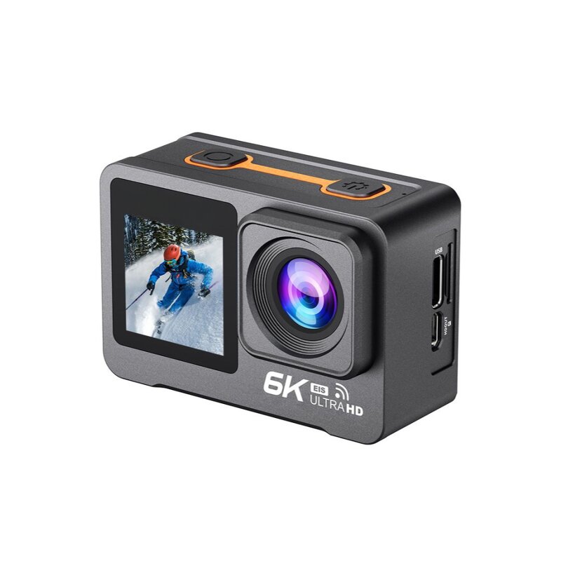 Action Camera Manufacturer - 6K Outdoor TYPE-C WIFI Touch Dual Screen Anti-shake