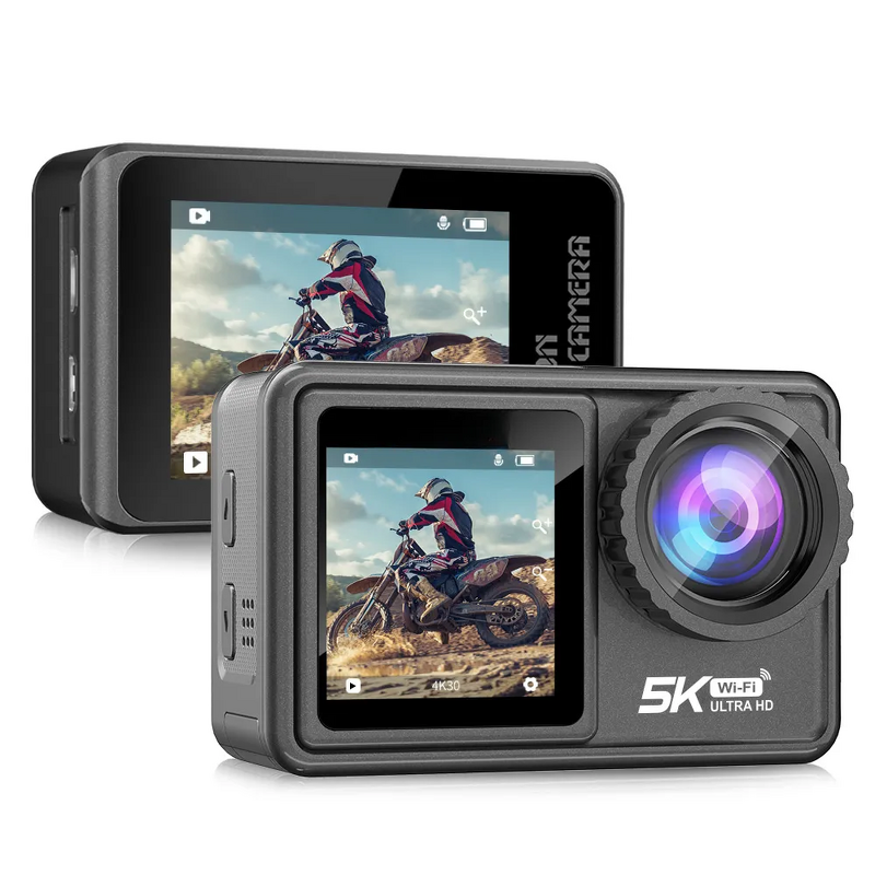 Sport Action Camera Manufacturer - 5K Dual Screen Touch 30FPS Waterproof Digital HD