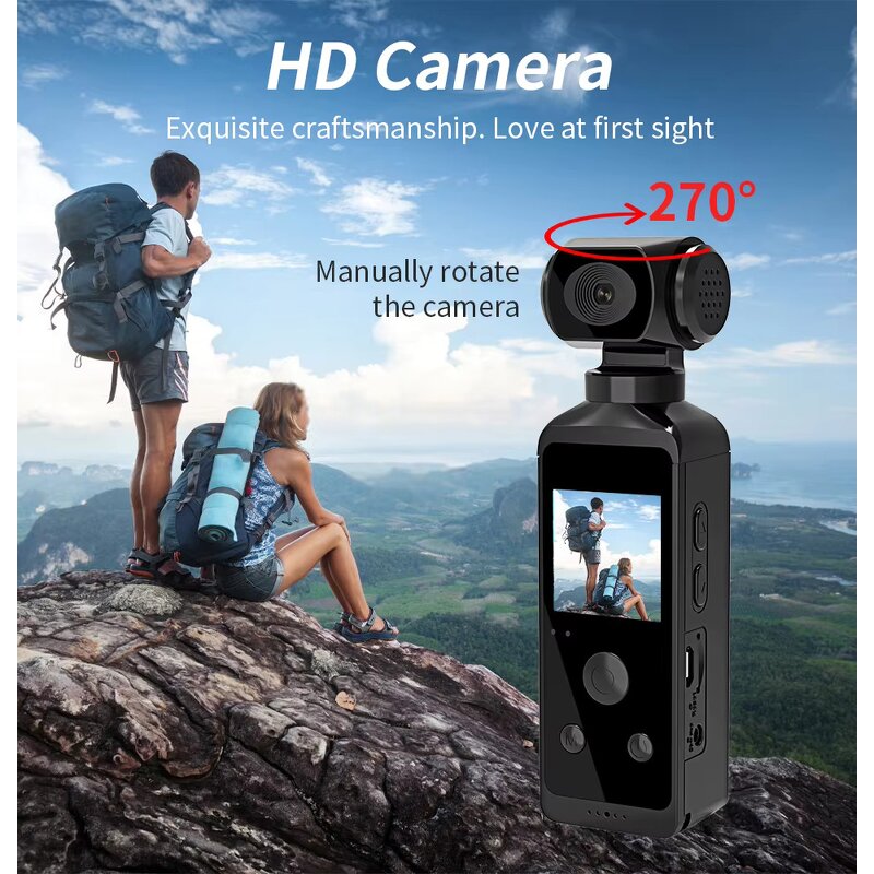 Outdoor Sports Camera Manufacturer - 1.3 Inch Mini DV 270 Degree Panoramic Wifi Pocket