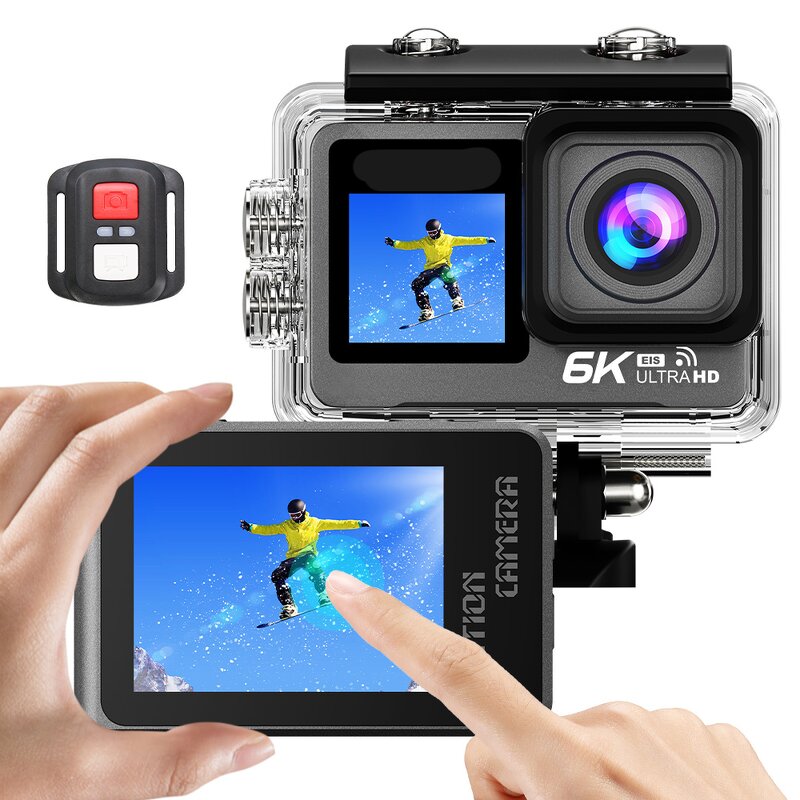 Action Camera Manufacturer - 6K Outdoor TYPE-C WIFI Touch Dual Screen Anti-shake