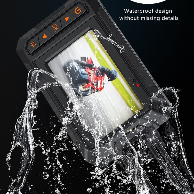 Motorcycle Dash Cam Manufacturer - 2K Front Rear Camera Waterproof Dual-Lens with WIFI GPS