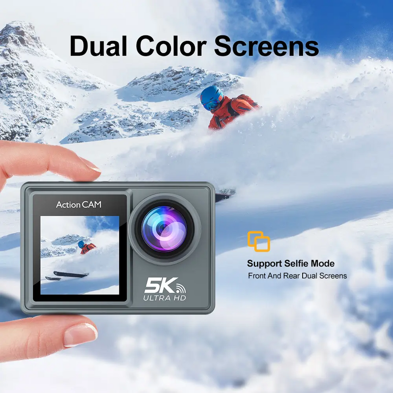 Action Camera Manufacturer - 5K UHD WIFI EIS 30FPS Super Night Vision Touch Screen