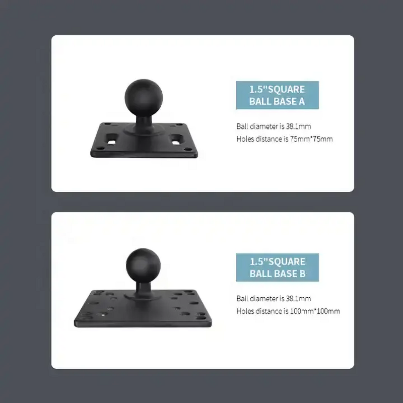 GPS Equipment Bracket Manufacturer - 75*75 Plate with 1.5 Inch Ball Head Mount