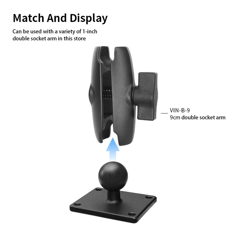 Mount Base Manufacturer - 2025 New 1" Anti-slip Marine Aluminum 1.5"X2" AMPS Hole
