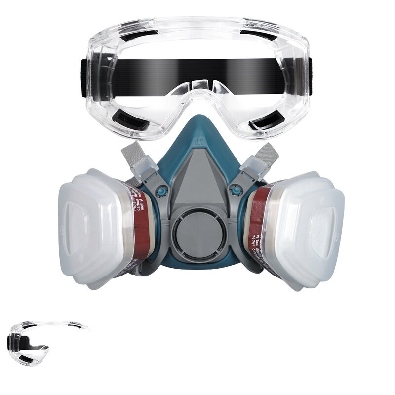 Gas Face Mask Manufacturer - Industrial Anti Dust Protective Half with Goggles