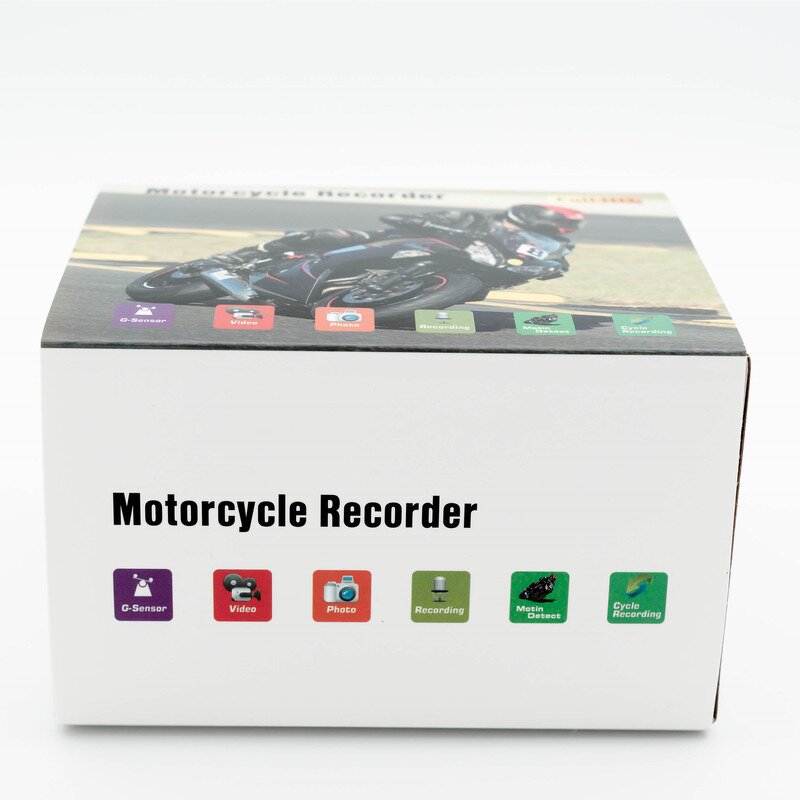 Motorcycle DVR Manufacturer - Dual Video Loop Recording 1280x720P HD Screen Front Rear
