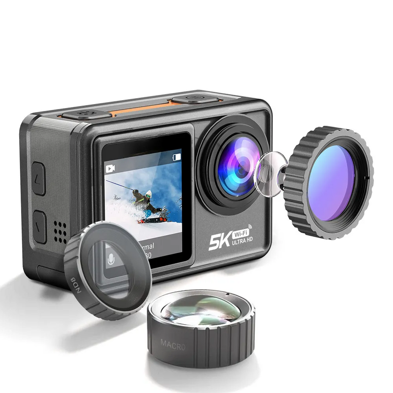 Sport Action Camera Manufacturer - 5K Dual Screen Touch 30FPS Waterproof Digital HD