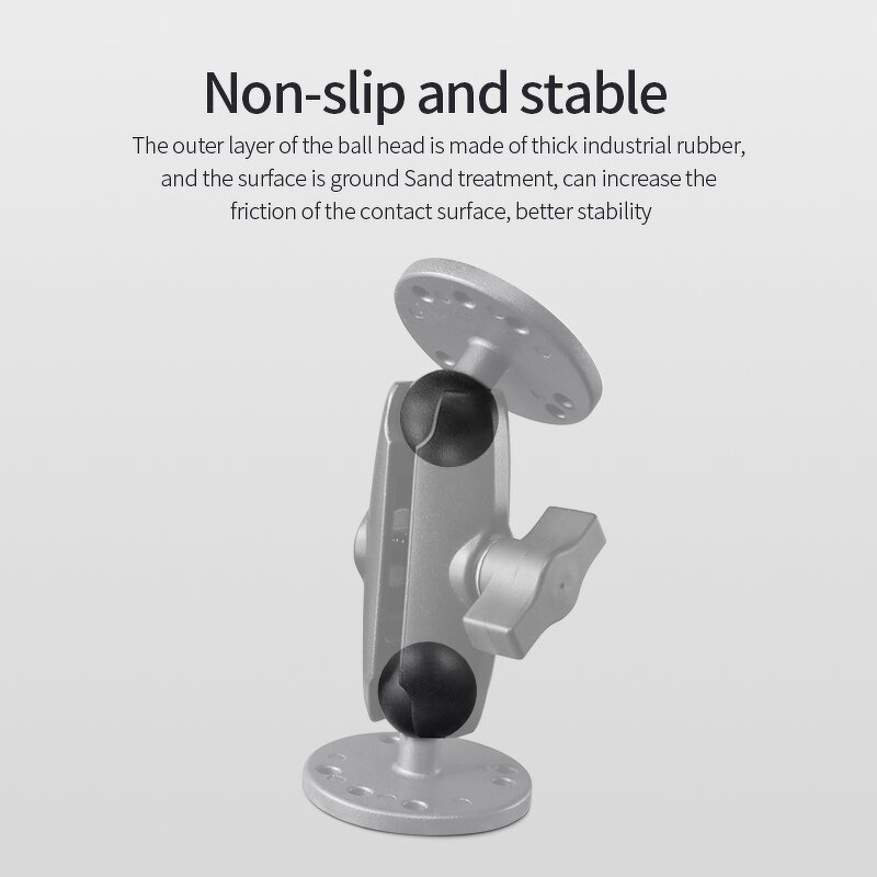 Electronic Device Mount Manufacturer - 1" Ball Aluminum Alloy Double Ball Drill-Down