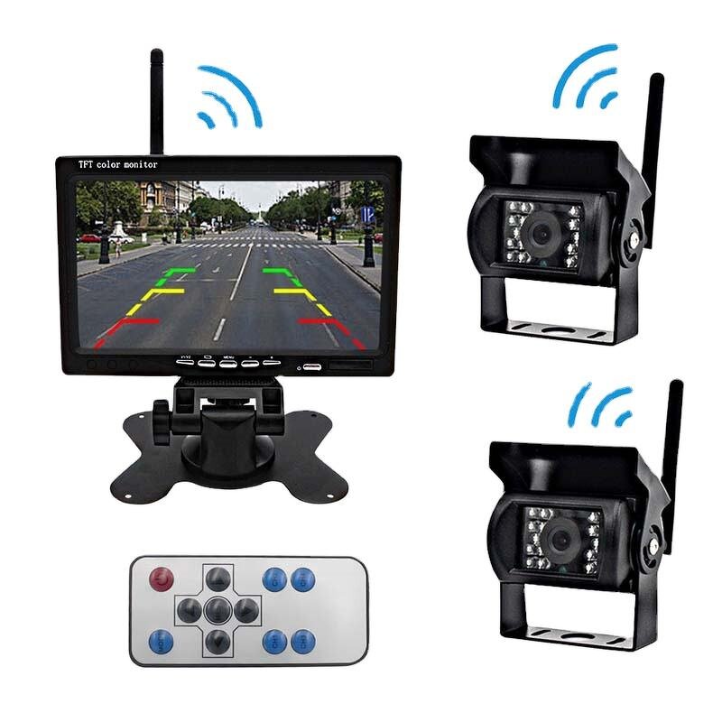 Truck Monitor Manufacturer - 7-Inch High Definition with 2 Wireless Rear View Cameras