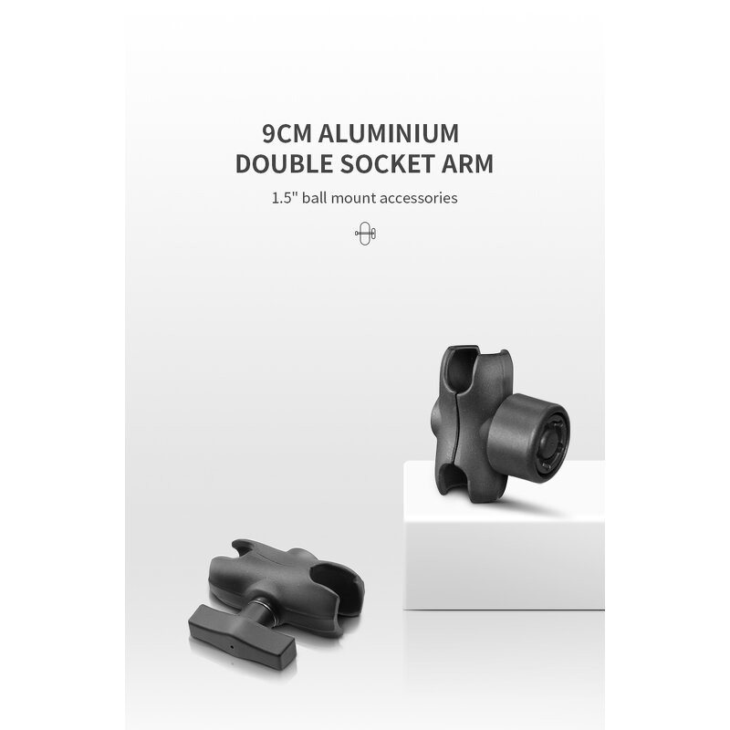 Double Socket Arm Manufacturer - 9cm Standard Short Length for C Size 1.5" Ball Base