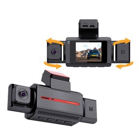 4K Dashcam Manufacturer - 3 Channel Car DVR with WIFI GPS Front Rear Inside 3 Lens