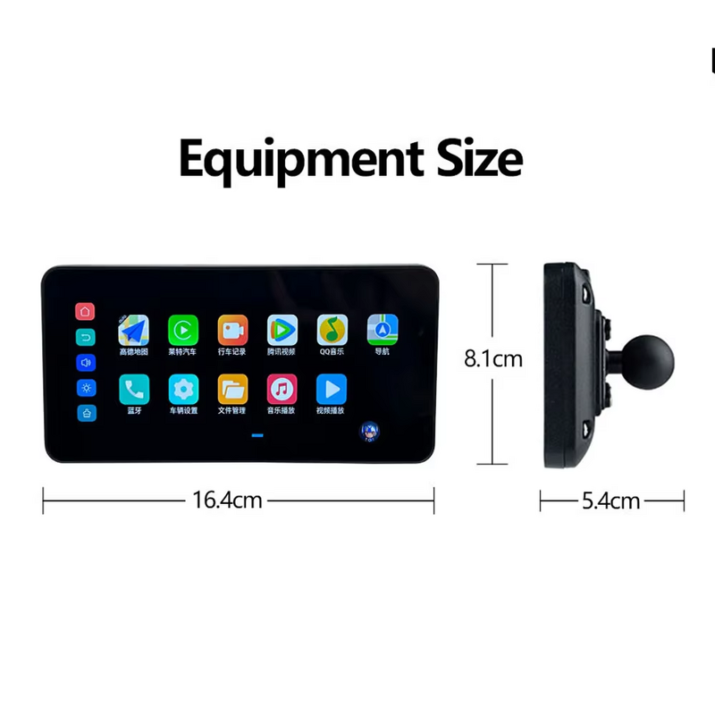 Android Motorcycle Screen Manufacturer - 6.3" IP67 Waterproof 8-Core GPS BT WIFI 4G DVR