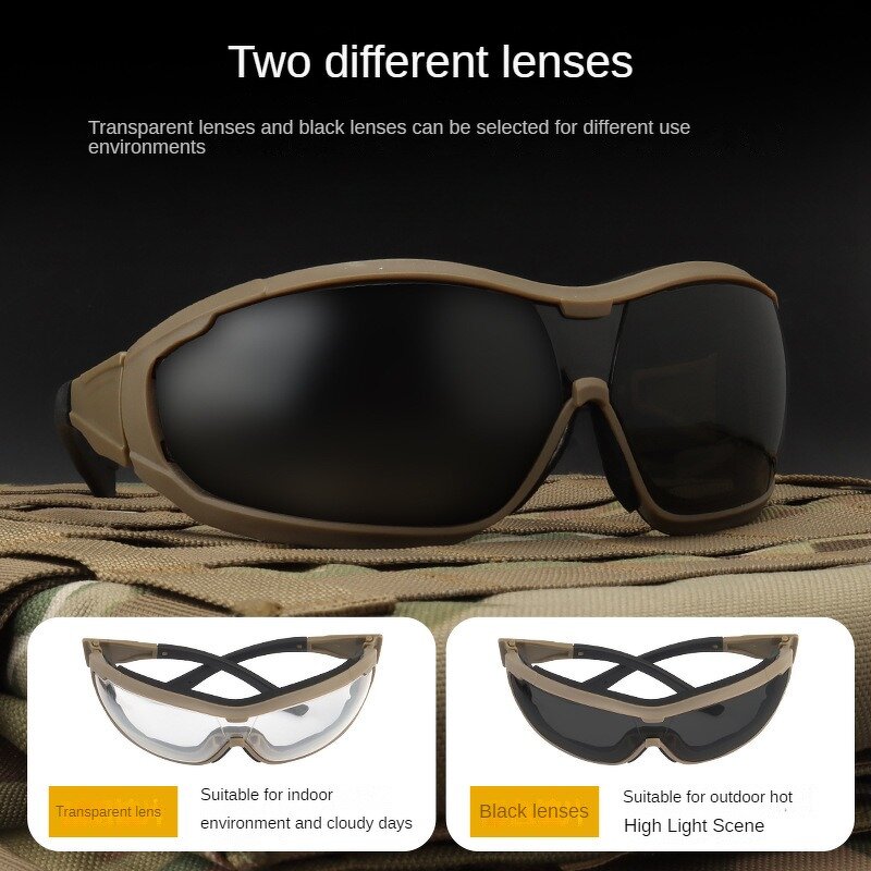 Goggles Manufacturer - Mouse Style Tactical Outdoor Windproof Fixed Straps Cycling