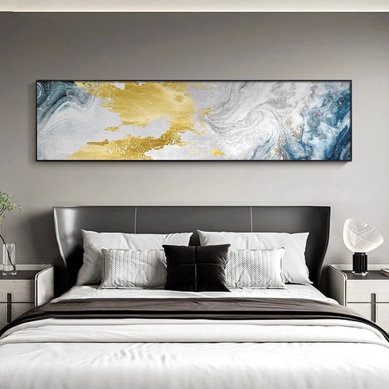 Abstract Hanging Painting Manufacturer - Modern Luxury 3D Oil Paint Canvas for Hotel Entrance Hall Corridor Aisle Bedroom Decorative Wall Art