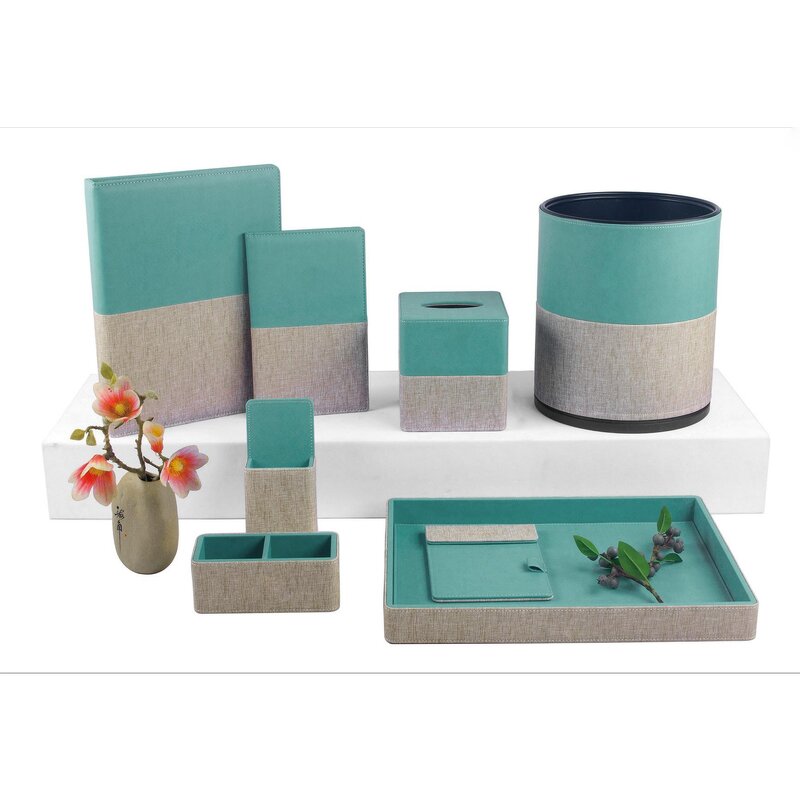 Hotel Leather Amenities Manufacturer - Best Selling PU Leather Products Hotel Accessories Supplies Custom Hotel Logo Luxury Room