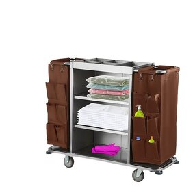 Housekeeping Trolley Cart Manufacturer - Hotel Custom Inroom Cleaning Equipment Storage Cart