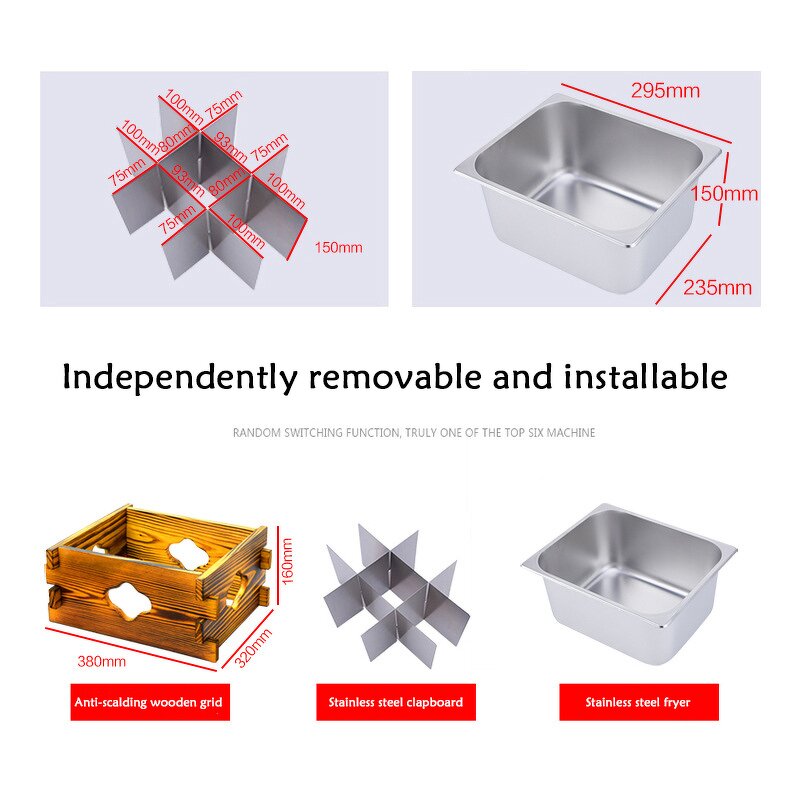 Oden Cooking Machine Manufacturer - Commercial Convenience Store Nine Grid Tabletop Electric Snack Equipment