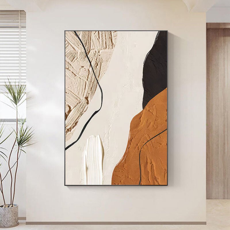 Framed Wall Art Manufacturer - Wholesale Bright Style Abstract Modern Art Porcelain Painting for Living Room Bedroom Office Hotel