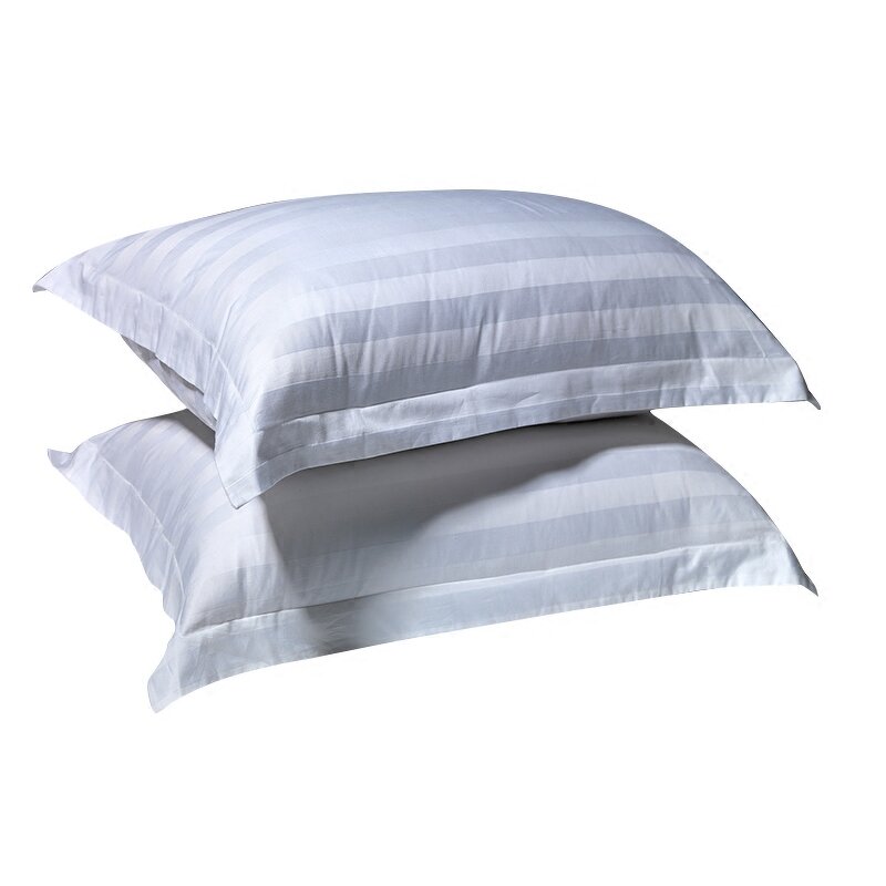 Pillowcase Manufacturer - Luxury Designer Bedding Line Cotton Embroidered Logo with Custom Queen Size Hand Zipper Style
