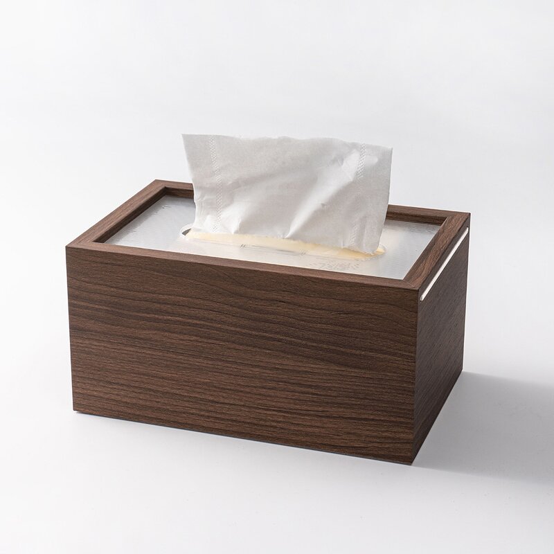 Hotel Tissue Box Manufacturer - Chinese Table Decoration Customized Walnut Wood for Restaurant Bar with Cover