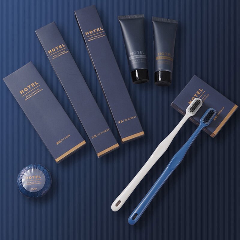 Hotel Amenity Dental Kit Manufacturer - Ecofriendly White Disposable Toiletries Amenities Toothbrush Kit Toothpaste Amenity Set