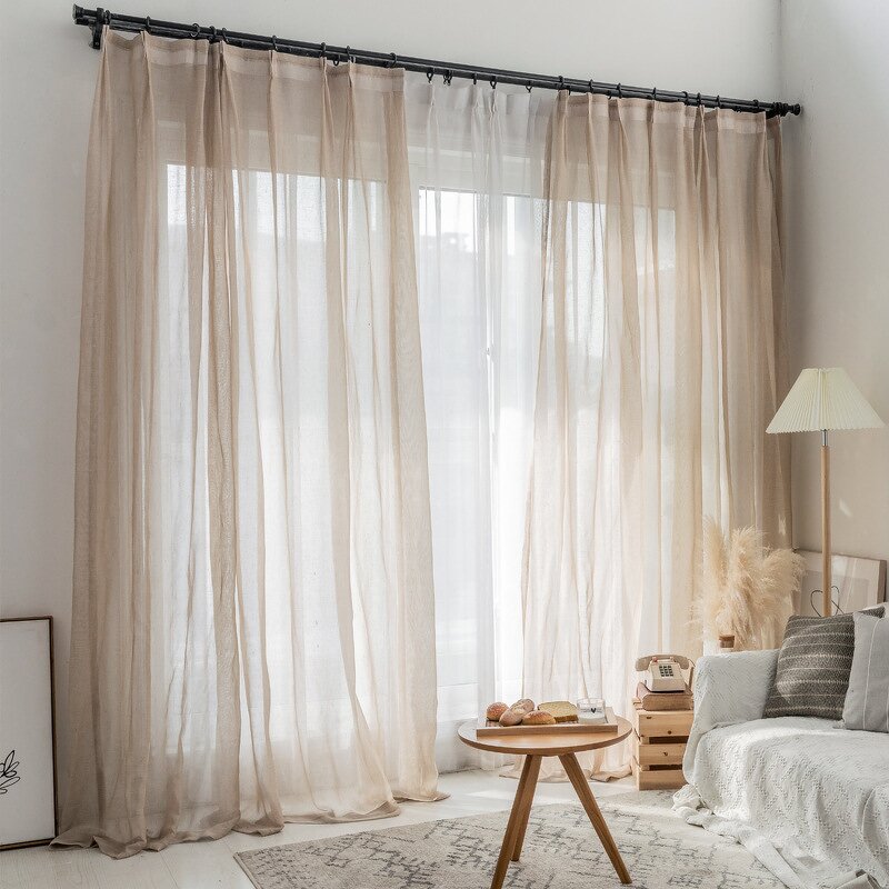 Curtains Manufacturer - High Quality Linen Look Elegant Simple Modern Style for the Living Room Bedroom