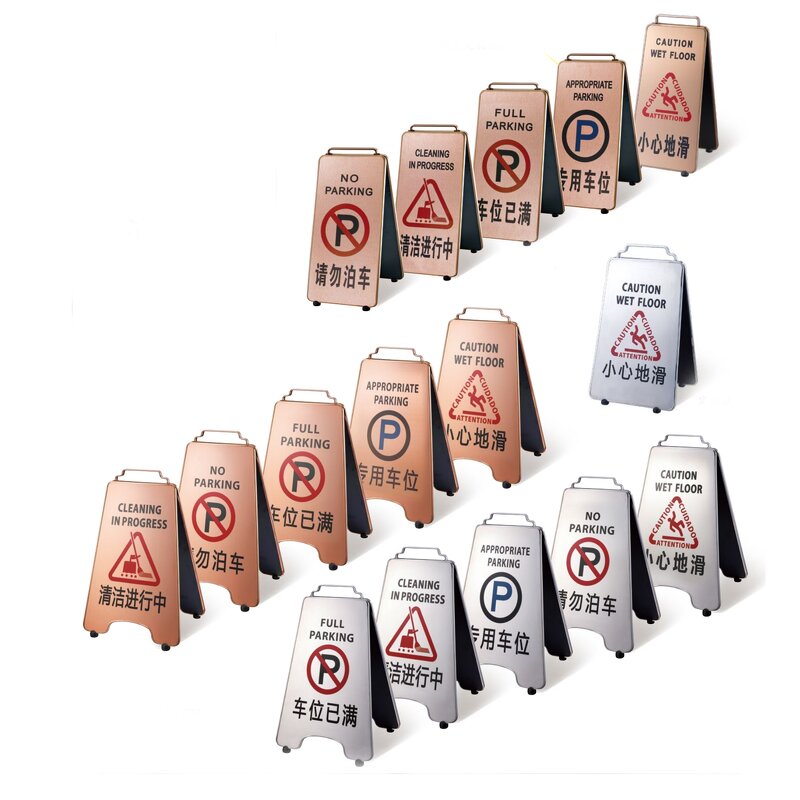 Folding Signs Manufacturer - Factory-made Standing Stainless Steel Safety Warning High-quality