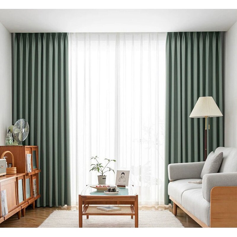 Blackout Curtains Manufacturer - 3 Layer Faux Linen/polyester Thermal Insulated Window Drapes 100% for Living Room Bedroom