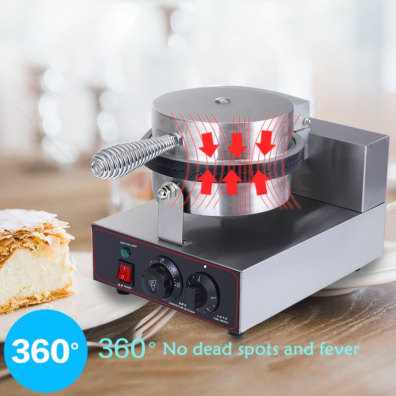 Ice Cream Cone Machine Manufacturer - Electric Ice Cream Preserved Egg Roll Commercial Crispy Egg Cone Machine