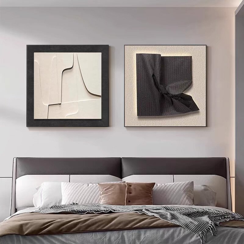 Framed Oil Print Manufacturer - Wholesale Custom Hotel Project Artwork Living Room Home Decorative on Canvas Wall Art Modern Abstract