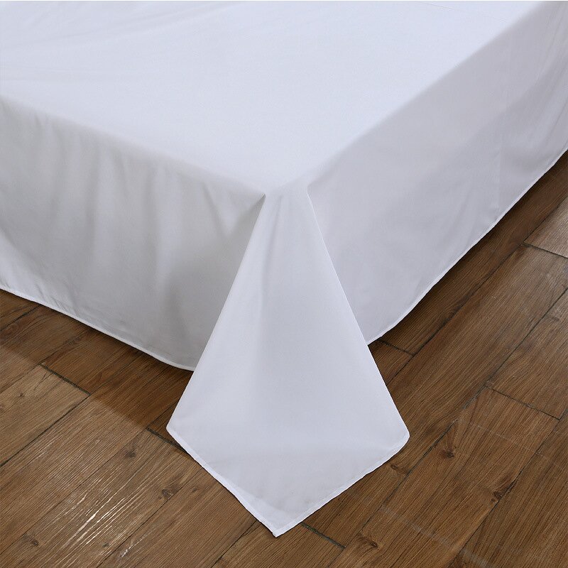Bed Sheets Manufacturer - Custom 3D Print King Queen Size Cotton Low Price 400TC Hotel White Bedding Sets