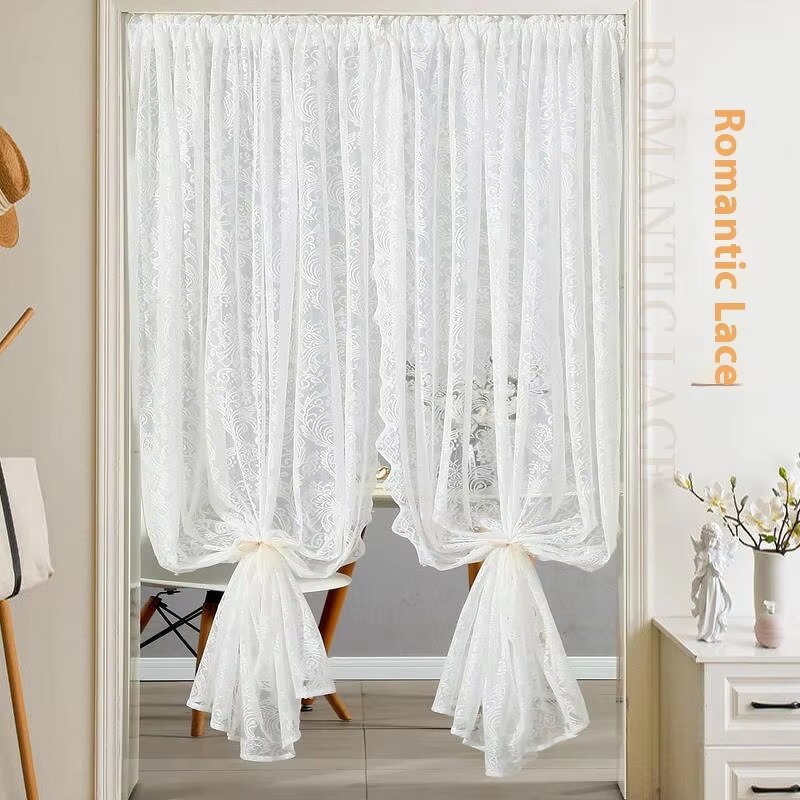 Sheer Curtains Manufacturer - Wholesale Elegant Home Bedroom French Lace Embroidered Flower Luxury for the House Living Room