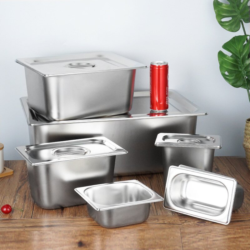 Stainless Steel Food Pan Manufacturer - Universal Gourmet Pan Anti-jam Food Storage Hotel Commercial Serving Tray