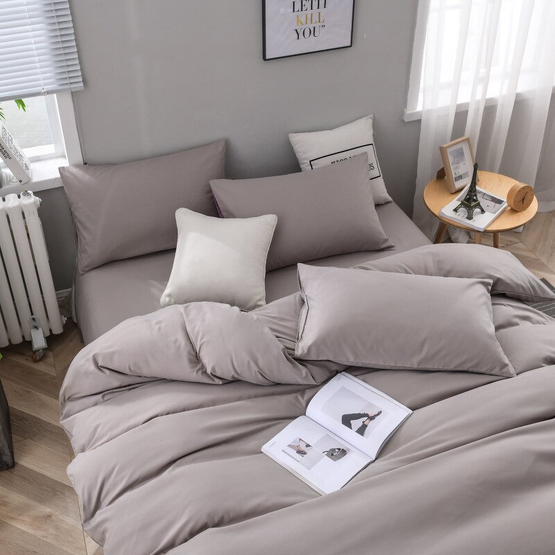 Bedding Set Manufacturer - Colorful Hotel Cotton Bed Sheet Home Textile Comfortable Soft with Customized Logo