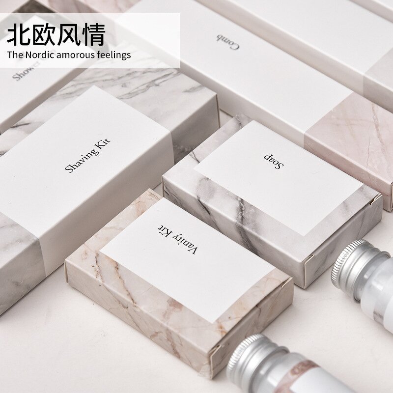 Hotel Toiletries Set Manufacturer - Custom 5 Star Disposable Soap Shampoo Amen Personal Hygiene Kit for Hotel