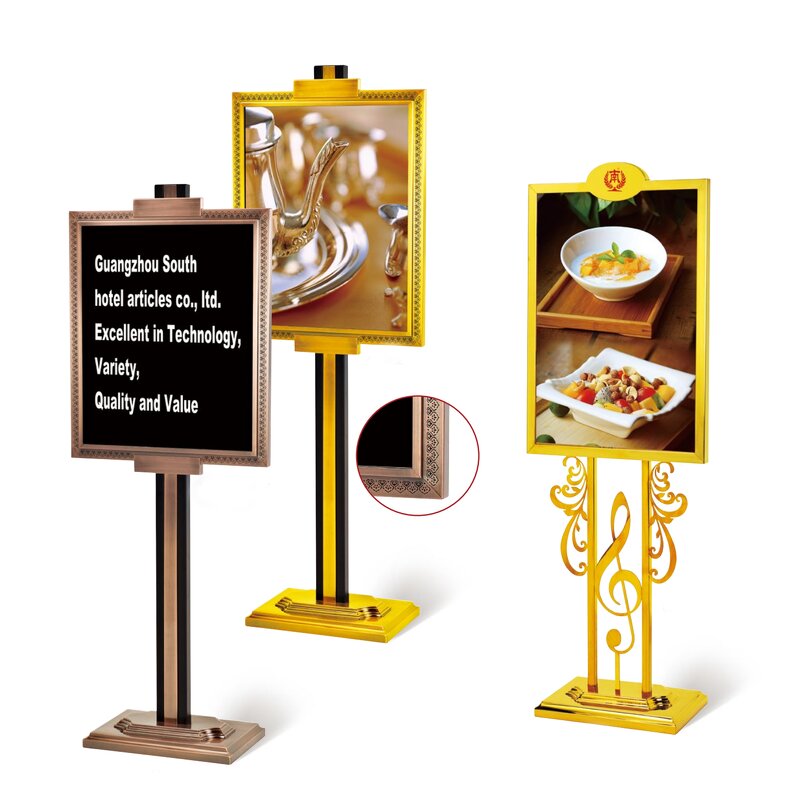 Stainless Steel Display Signs Manufacturer - Factory Wholesale Luxury Five-star Hotel Lobby Vertical
