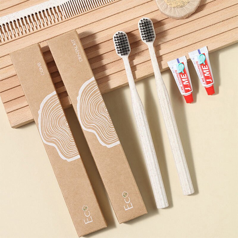 Hotel Amenities Set Manufacturer - Shampoo Shower Gel Body Lotion Tube Packaging Travel Eco-friendly Toothbrush Accessories Set